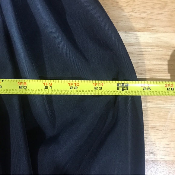 Vtg 40s/50s CasualMaker by Sy Frankel Black Fit N Flare Day Dress S / M - Picture 15 of 16